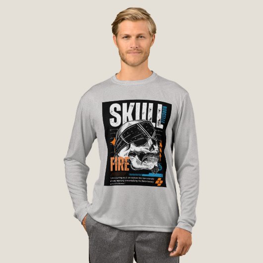 Edgy Skull Graphic T-Shirt Design (Voorkant)