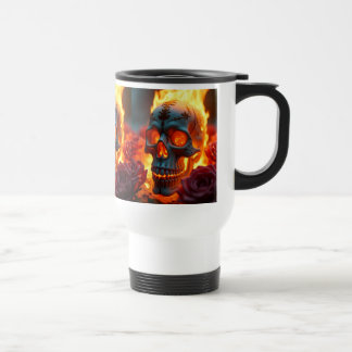 Edgy Skull Thermokop – Rozen & Vuur Streetwear Reisbeker