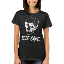 Edgy Skull Zelfzorg T-shirt