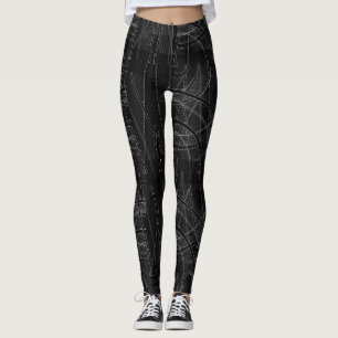 Edgy Tech vervormde spelde Leggings