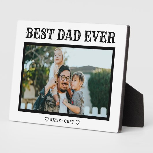 Edgy Typografie Best Pap Ever Photo Fotoplaat (Zijkant)