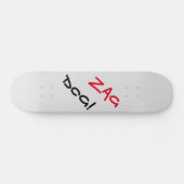 Edgy Zag Dog Grey Skateboard (Horz)
