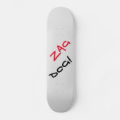 Edgy Zag Dog Grey Skateboard (Recto)