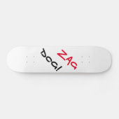 Edgy Zag Dog White Skateboard (Horizontaal)