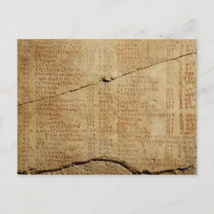 Edict van keizer Diocletian Briefkaart