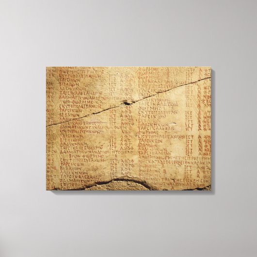 Edict van keizer Diocletian Canvas Afdruk (Voorkant)