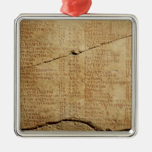 Edict van keizer Diocletian Metalen Ornament
