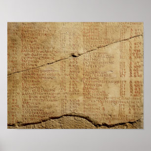 Edict van keizer Diocletian Poster