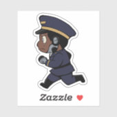 Edin Running - Sticker de vinyle deuxième contact (Feuille)