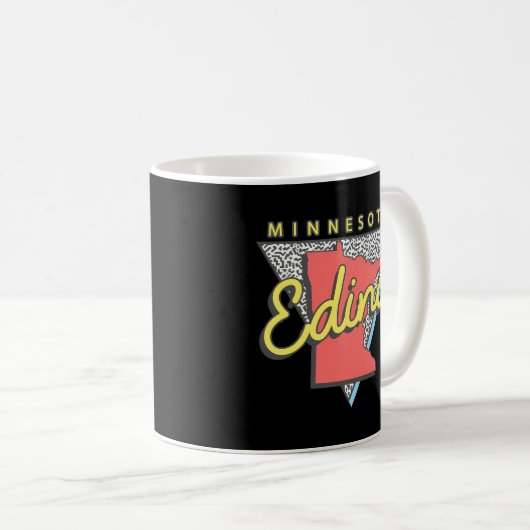 Edina Minnesota Triangle Man City Koffiemok (Voorkant rechts)