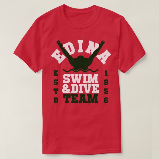 Edina Swim Dive Team4 T-shirt (Design voorkant)