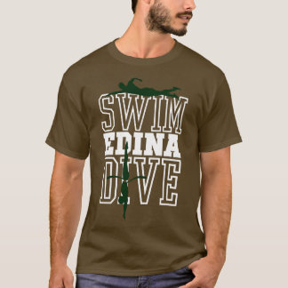 Edina zwemmen duikteam 13 t-shirt
