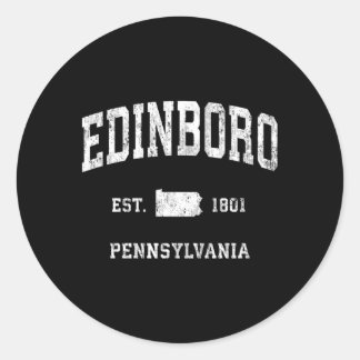 Edinboro Pennsylvania atletische sporten Ronde Sticker
