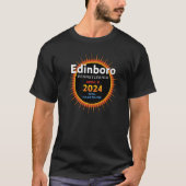 Edinboro Pennsylvania PA Total Solar Eclipse 2024 T-shirt (Voorkant)