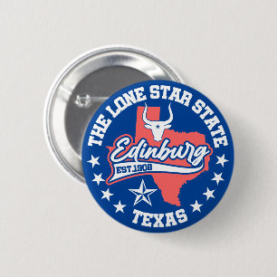 Edinburg, Texas Ronde Button 5,7 Cm
