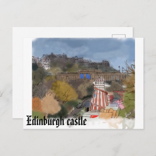 Edinburgh briefkaart (Voorkant / Achterkant)
