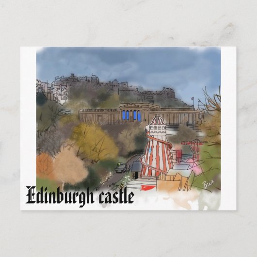 Edinburgh briefkaart (Voorkant)