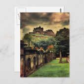 Edinburgh Castle - Antiek stijl Briefkaart (Voorkant / Achterkant)