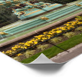 Edinburgh Castle Fountain Princes Street Gardens Poster (Hoek)