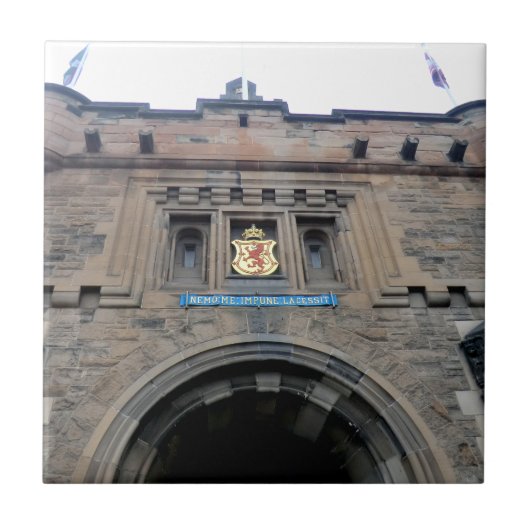 Edinburgh Castle Gatehouse Tegeltje (Voorkant)