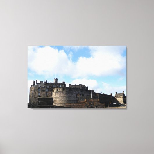 Edinburgh Castle in Schotland Canvas Afdruk (Voorkant)
