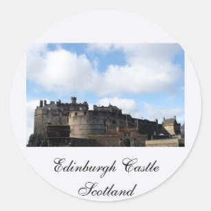 Edinburgh Castle in Schotland Ronde Sticker