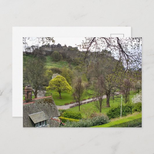 Edinburgh Castle in Spring Briefkaart (Voorkant / Achterkant)