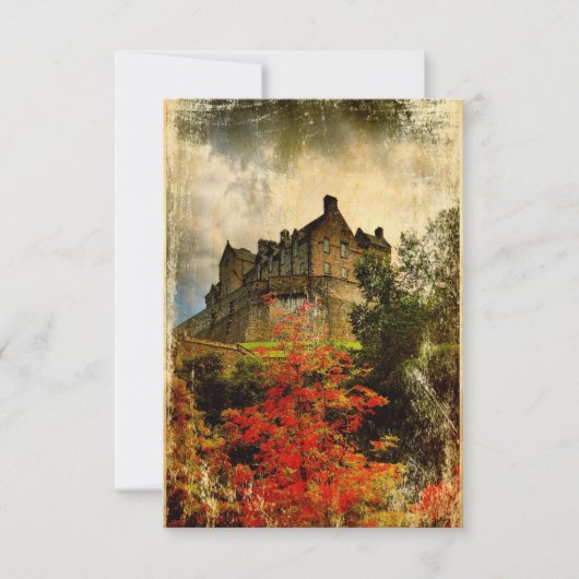 Edinburgh Castle Invite (klein) Kaart (Voorkant)