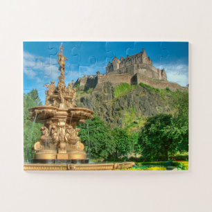 Edinburgh Castle jigzaag puzzle Legpuzzel