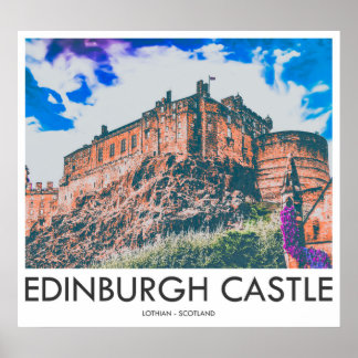 Edinburgh Castle, Lothian, Schotland Poster
