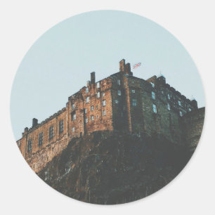 Edinburgh Castle Ronde Sticker