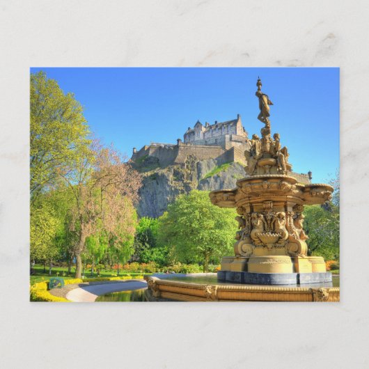Edinburgh Castle, Schotland Briefkaart (Voorkant)