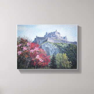 Edinburgh Castle, Schotland, door Pola.B.Alex Canvas Afdruk
