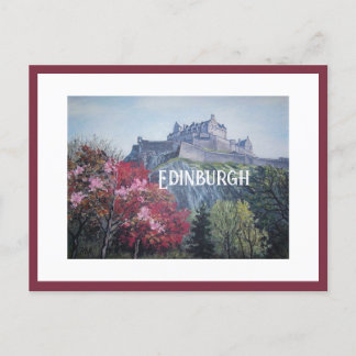 Edinburgh Castle Scotland schilderij van Pola.B.Al Briefkaart