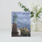 edinburgh castle statue briefkaart (Staand voorkant)