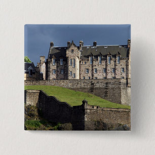 edinburgh castle vierkante button 5,1 cm