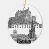 Edinburgh Christmas Bauble Keramisch Ornament (Links)