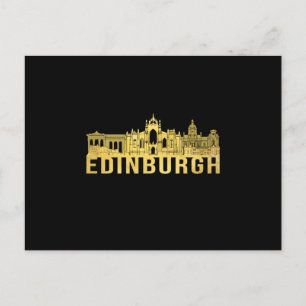 Edinburgh City Cityscape Skyline Funny Gift Idea Briefkaart