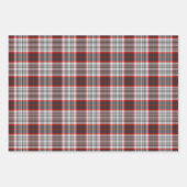 Edinburgh City Tartan Pset Grey Black Red Inpakpapier Vel (Voorkant 2)