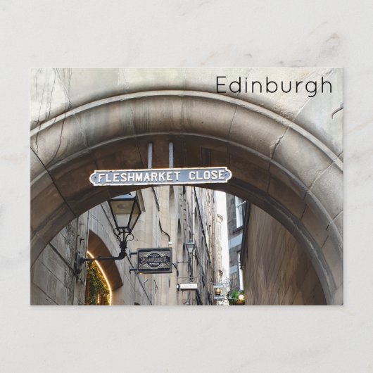 Edinburgh - Fleshmarket Close Briefkaart (Voorkant)