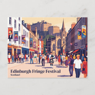 Edinburgh Fringe Festival Schotland Briefkaart