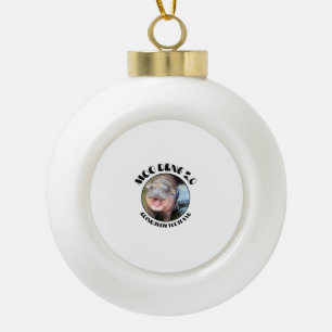 Edinburgh Hippo Dwerg in Schotland- Moo Deng 2.0 H Keramische Bal Ornament