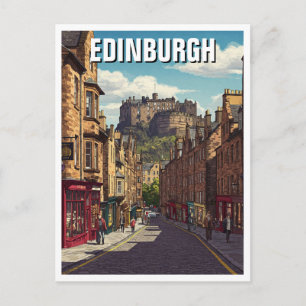 Edinburgh Kasteel Schotland Reizen Briefkaart