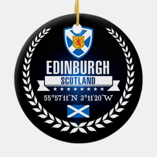 Edinburgh Keramisch Ornament (Achterkant)