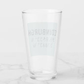 Edinburgh Latitude & Lengtegraad Glas (Achterkant)