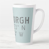 Edinburgh Longitude Latitude Latte Mok (Rechts)