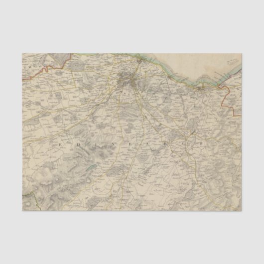 Edinburgh-omgevingen Tissuepapier (Voorkant)