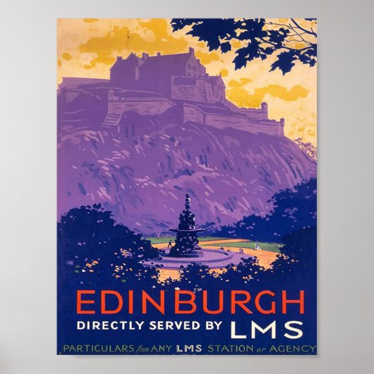 EDINBURGH POSTER (Voorkant)