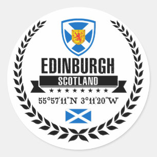 Edinburgh Ronde Sticker