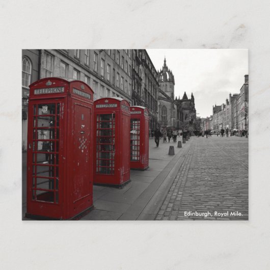 Edinburgh Royal Mile Scotland Briefkaart (Voorkant)